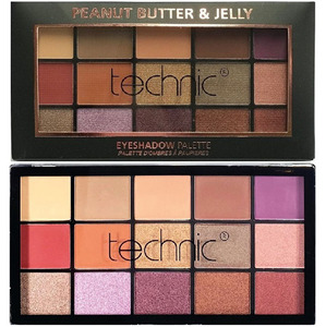 Technic 15 Eyeshadows Palette # Peanut Butter & Jelly 15x2gr