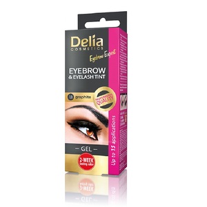 Delia Eyebrow & Eyelash Gel Tint # 1.1 Graphite 2x15ml